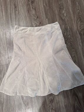 H&M Cream A-Line Panel Flare Skirt